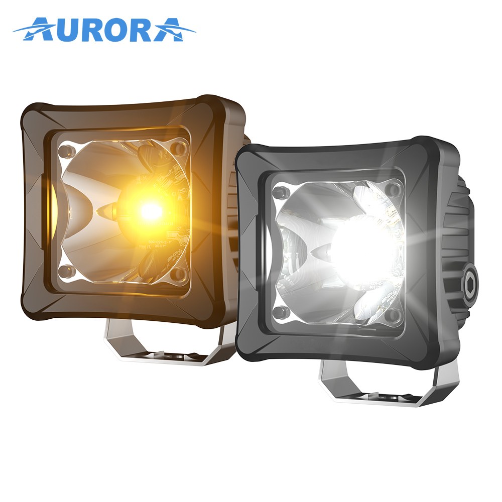 AURORA D3-2-P23H1-Q-APP W Series Dual-Color Spot LED Work Light