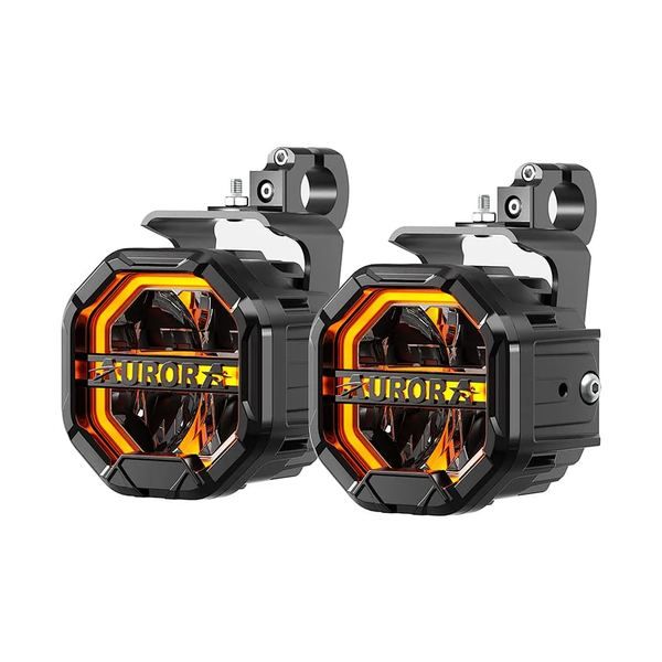 Aurora gelb-weißer Spot LED Fahrlicht für Motorräder