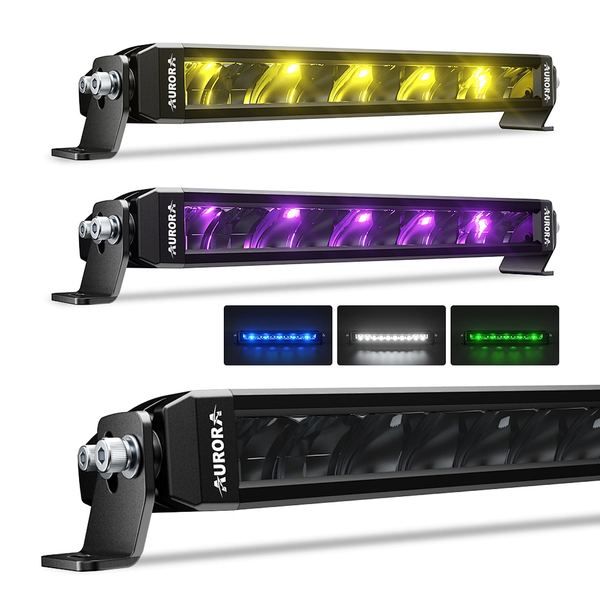 Aurora Patented Off-Road LED Lights 10 inch RGB Light Bar for Car Truck ATV UTV