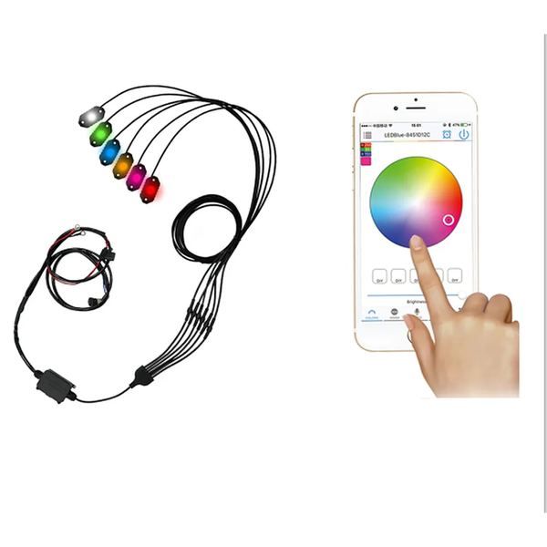 Aurora bunte wasserdichte Mini RGB Offroad Unterbodenleuchte
