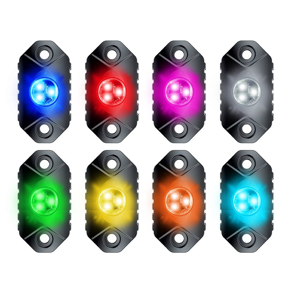 2022 Neuheit 2 Zoll fünffarbige RGB Unterbodenleuchte Großhandel