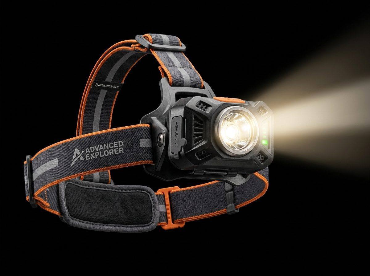 Rechargeable LED Headlamp from AURORA China LED lighting manufacturer