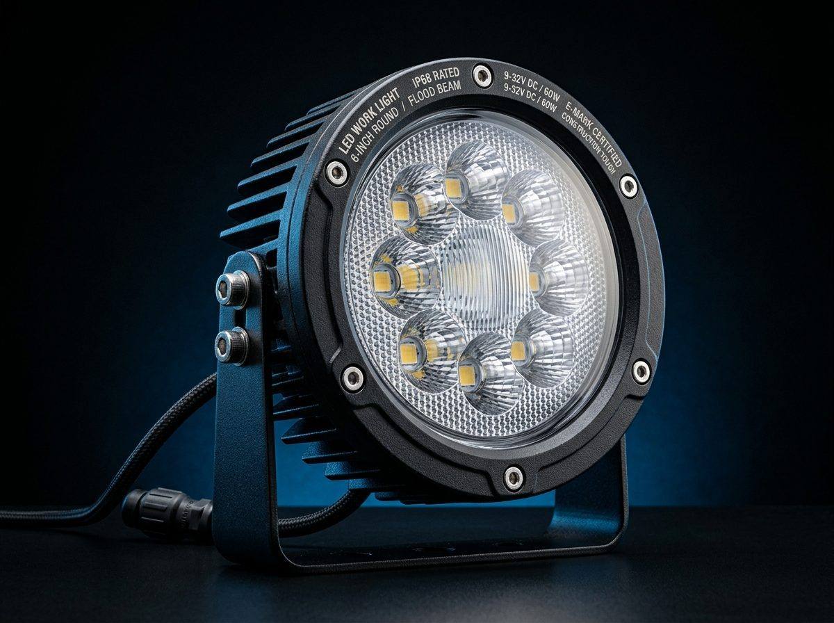 6" Round Work Light from AURORA China LED lighting manufacturer